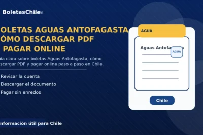 Boletas Aguas Antofagasta, cómo descargar PDF y pagar online en Chile.