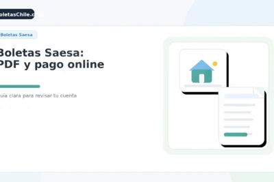 boletas Saesa, cómo descargar PDF y pagar online en Chile.