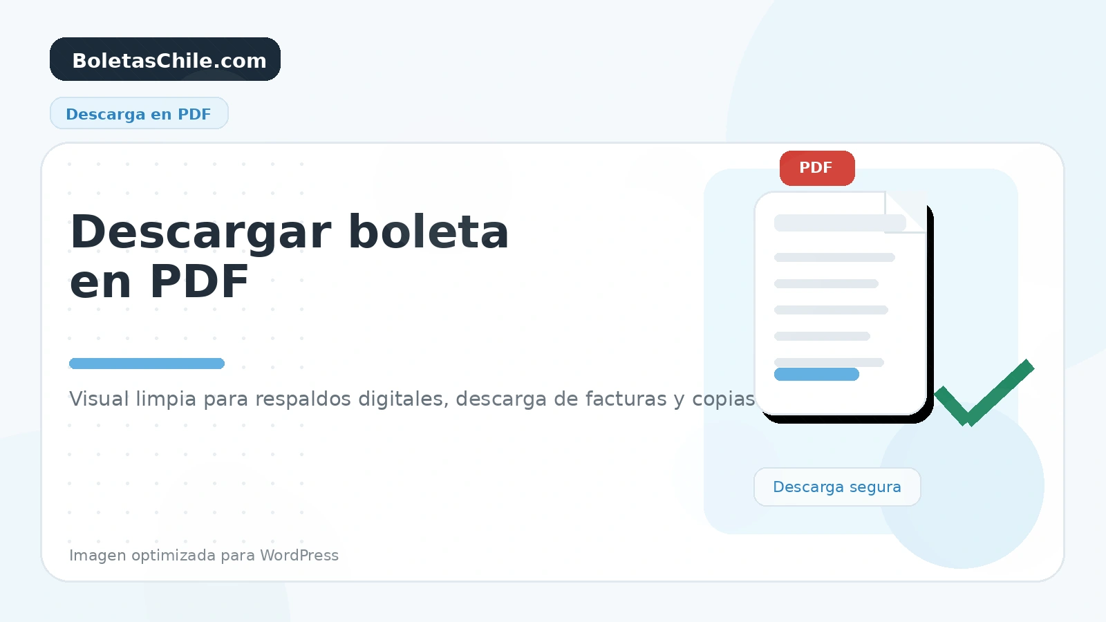 Imagen SEO de BoletasChile.com para descargar la boleta Telsur en PDF de forma rápida y ordenada.