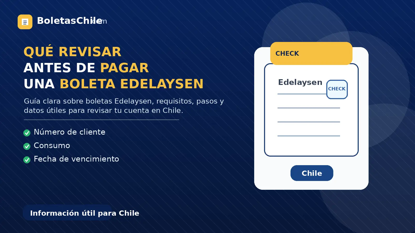 Edelaysen boletas: guía clara con requisitos y pasos en Chile - Boletas ...