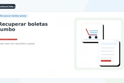 recuperar boletas Jumbo, requisitos y pasos en Chile.