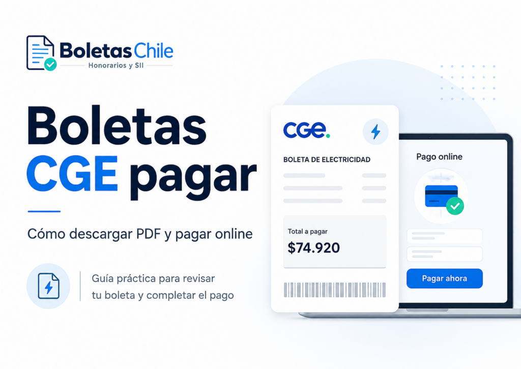 Boletas CGE pagar