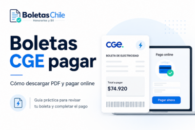 Boletas CGE pagar