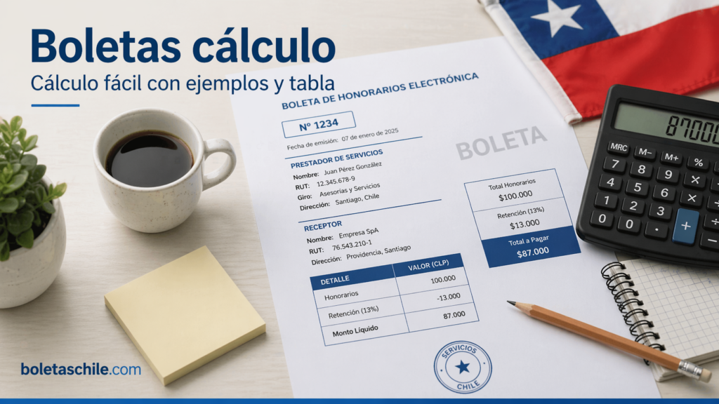 Boletas calculo cálculo fácil con ejemplos y tabla
