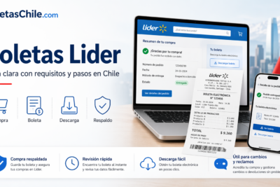 Boletas lider guía clara con requisitos y pasos en Chile