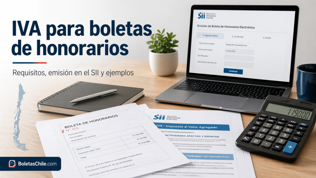 Iva para boletas de honorarios