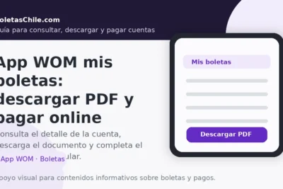 App WOM mis boletas: cómo descargar el PDF de la cuenta y pagar online paso a paso