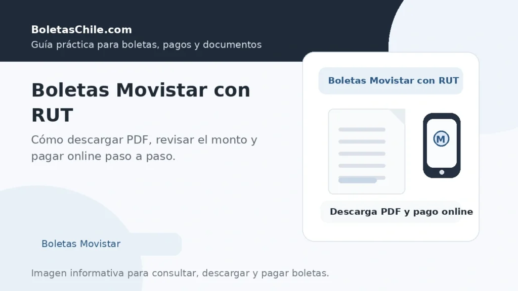 Boletas Movistar con RUT: cómo descargar PDF y pagar online paso a paso