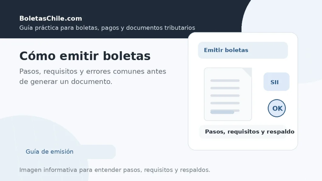 Cómo emitir boletas: pasos, requisitos y errores comunes