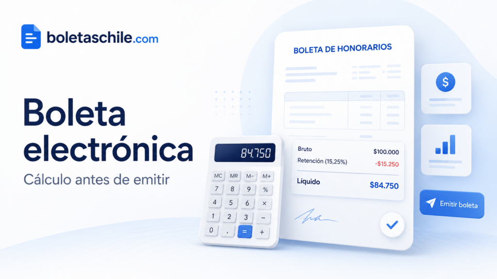 Boleta electrónica de honorarios