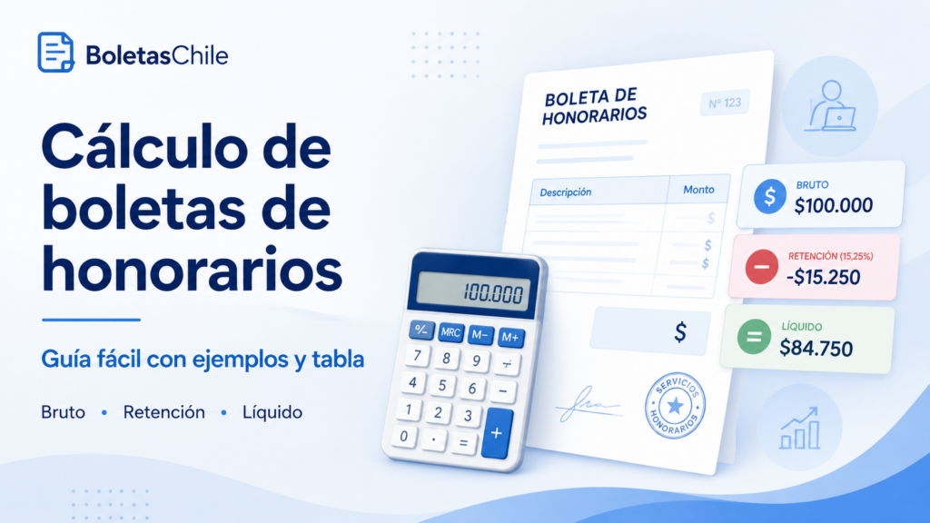 Boletas honorarios calculo