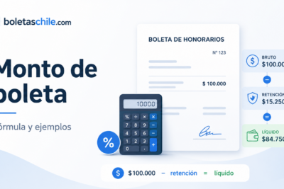 Calcular monto de boleta de honorarios