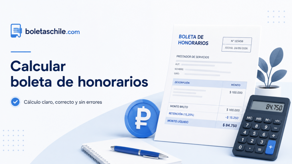 Calcular valor de boleta de honorarios sin equivocarse
