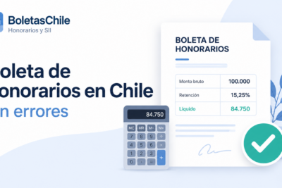 Cómo calcular boleta de honorarios en Chile sin errores