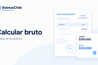 Cómo calcular el bruto de una boleta de honorarios