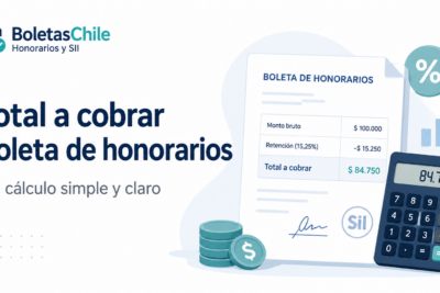 Cómo calcular el total a cobrar con boleta de honorarios