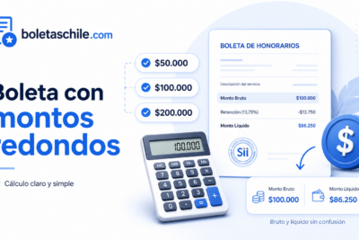 Cómo calcular una boleta de honorarios con montos redondos