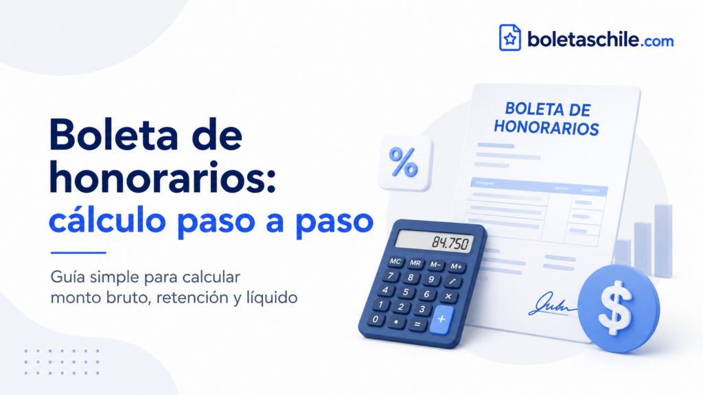 Cómo calcular una boleta de honorarios paso a paso