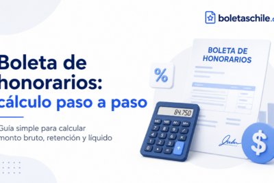Cómo calcular una boleta de honorarios paso a paso