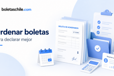 Cómo ordenar tus boletas de honorarios para declarar mejor