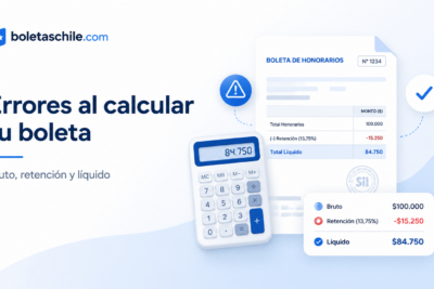 Errores comunes al calcular una boleta de honorarios