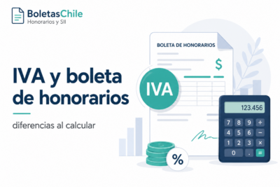 IVA y boleta de honorarios
