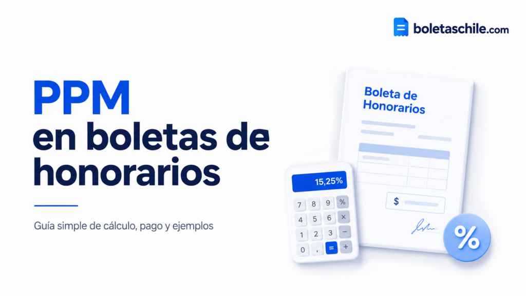 PPM en boleta de honorarios