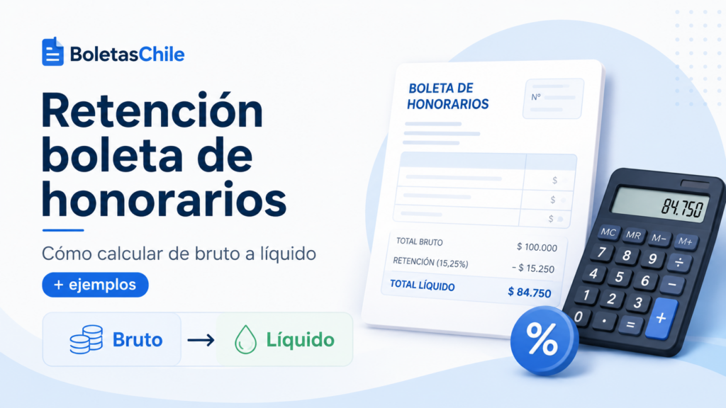 Retención boleta de honorarios