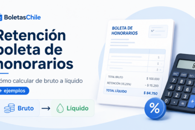 Retención boleta de honorarios