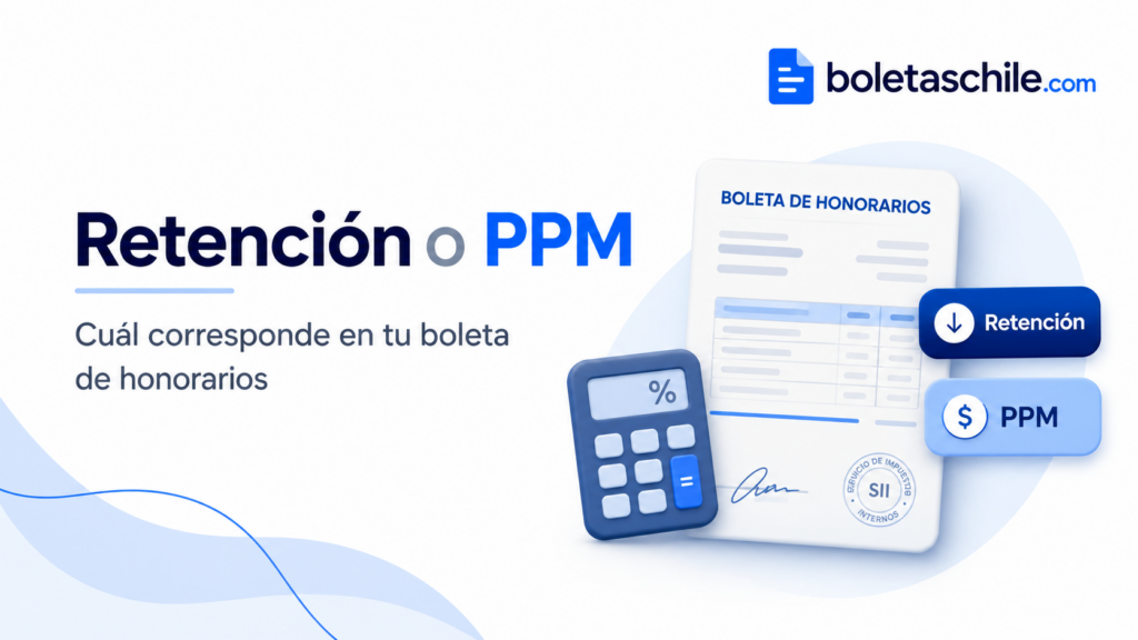 Retención o PPM en boleta de honorarios