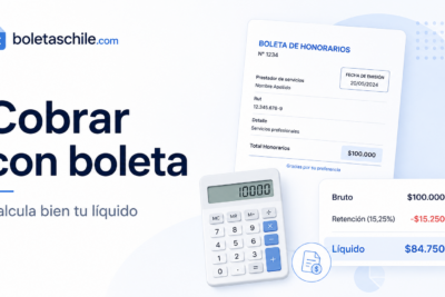 cobrar con boleta de honorarios y calcular bien el líquido